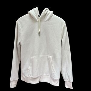 Old Navy Cozy Sherpa Lined Corduroy Design Cream Hoodie with Pocket Women’s M